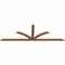 Ekena Millwork Richland Smooth Timber Gable Bracket, Western Red Cedar, 96"W x 32"H x 1 1/2"D x 3 1/2"F, 8/12 Pitch GBW096X32X0204RIC00SWR - alternate 4